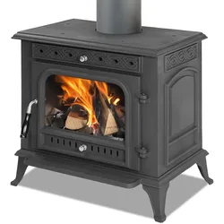 EEK A - Premium-Gusskaminofen Modell JA031, Holz&Kohle - 9,8kW