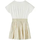 vidaXL Kinderkleid mit Kurzen Ärmeln Ecru 104
