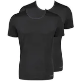 SLOGGI Unterhemd 2er Pack Ever Cool (Spar-Set, 2-St) Unterhemd / Shirt Kurzarm - Baumwolle - Kurzarm Shirt mit Kühl-Effekt schwarz M