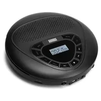 August SE10B CD-Player mit Lautsprecher und Anti-Skip-Schutz - Schwarz