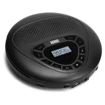 August SE10B CD-Player mit Lautsprecher und Anti-Skip-Schutz - Schwarz