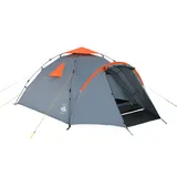 Lumaland Pop Up Zelt | 3-4 Personen Familienzelt | Wurfzelt Innenmaße 210x210x120 cm | Wasserdicht & Windfest | Ideal als Camping, Festival & Reise Zelt | Ultraleicht & Robust [Grau]
