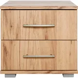 Priess Nachtkonsole PRIESS "Husum Nachtkonsole in premium Qualität Schlafzimmer Schrank", beige (astkernbuchefarben), B:41cm H:37cm T:38cm, Holzwerkstoff, Sideboards, Nachtkonsole, mit 2 Schubkästen Nachtschrank Beistellschrank Nachtschränkchen