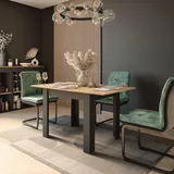 Vicco Esstisch Repose, 100 x 80 cm ausziehbar, Vicco