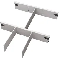 Hjh OFFICE PRO Trennstege-Set für Rollcontainer grau