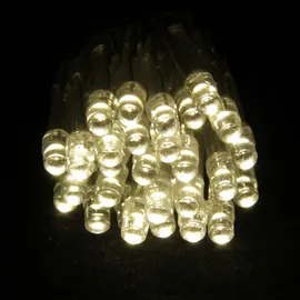 LINDER EXCLUSIV LED-Lichterkette Batterie 4,35 m warmweiß Transparent
