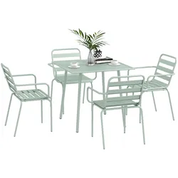 Outsunny Sitzgruppe Stahl
