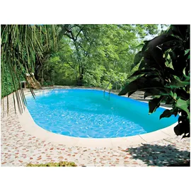 CLEAR POOL Ovalpool TAHITI 623 x 360 x 120 cm inkl. Sandfilteranlage und Reinigungsset