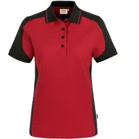 Hakro Damen Poloshirt Contrast Mikralinar® rot/anthrazit, 2XL rot) -