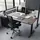 Yaasa Schreibtisch Desk Pro 160 x 80 cm Eiche dunkel/Schwarz