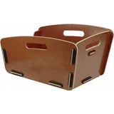 KLICKfix Radkiste 2 mit Clip braun