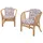 moebel-direkt-online Sessel Sonja Polyester 2er-Set 75 x 85 x 80 cm Beige mit Kissen