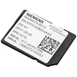 Siemens 6SL53700GB000AA0 SINAMICS S210 SD-Card 8 GByte inkl. Lizenzierung (Certificate of License, auf der Karte hinterlegt), V6.1