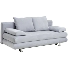 CARRYHOME Schlafsofa , Hellblau , Textil , Füllung: Schaumstoff, 196x74x90 cm Stoffauswahl, Liegefunktion, Rücken echt , Wohnzimmer, Sofas & Couches, Schlafsofas, Sonstige Schlafsofas