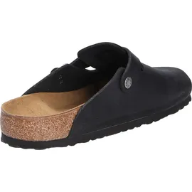 Birkenstock Boston Nubukleder geölt Damen schwarz 40 EU