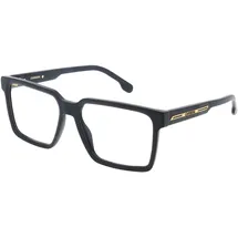Carrera VICTORY C 04 Herren-Brille inkl. Gläser Vollrand Quadratisch Acetat-Gestell 55/17/145, schwarz