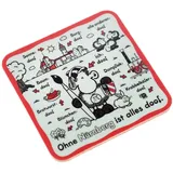 Sheepworld - 61207 - Untersetzer, Schaf, Ohne Nürnberg ist Alles doof, Kork, 9,5cm x 9,5cm