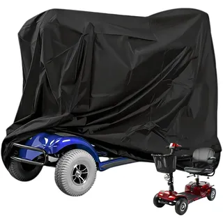 55 x 26 x 36 Zoll Elektromobil Abdeckplane, Wasserdichte Elektromobil Abdeckung Schutz für die meisten Elektromobile, Elektromobil-Abdeckplane Motorradabdeckung Rollstuhl Schutzbezug