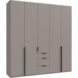 WIMEX Drehtürenschrank Mugano 225 x 236 x 58 cm Schwarz