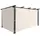 Jet-Line Gardine Seitenvorhang für Pavillon Luxor 2 Stück 3 x 0 m Beige