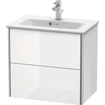 Duravit Waschtischunterschrank 2 Auszüge 61 x 56 x 38,8 cm Schwarz Hochglanz