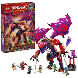 LEGO Ninjago 71832 Chaosdrache Donnerzahn Bausatz, Mehrfarbig