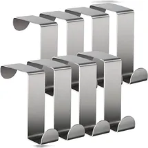 toj Türhaken 8er-Set Silber