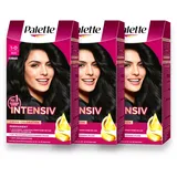 Poly Palette Intensiv Creme Haarfarbe 1-0/900 Schwarz – 3x115ml
