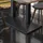 GGM Möbel BPA | Bistro Tisch | 120 x 70 x 78,5 cm | Rechteckig | Schwarzer Rand | Weiß Marmor / Schwarz