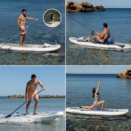 huiike Stand Up Paddling Board 305 x 84 x 15 cm blau