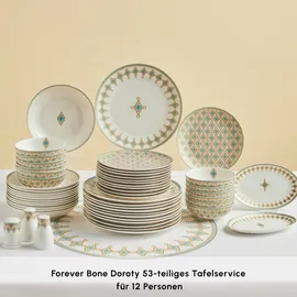 KARACA Forever Bone Dorothy Tafelservice 53-tlg. weiß