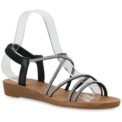 Damen Riemchensandalen in Schwarz