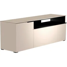 Woood Moderano Lowboard 160x43x44 cm Grau/Schwarz Metall