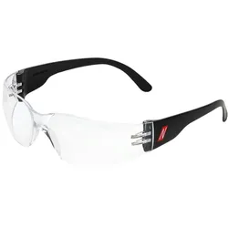 AS Arbeitsschutz Nitras Vision Protect Basic | 120 Schutzbrillen | schwarz | Kunststoff