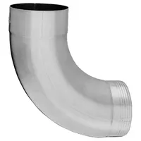 Zambelli Fallrohrbogen 85 Grad verzinkt, einteilig gefalzt DN 80 Silber