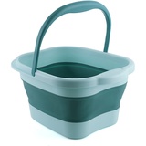 PW TOOLS Faltbares Fußbad-Werkzeug, zusammenklappbare Fußbadewanne, Faltbare Fußbadewanne, Reiseutensilien, Faltbarer Fußbad-Eimer, Schüssel, Fußbad für Fuß-Spa-Badewanne, Pediküre, Fußbad