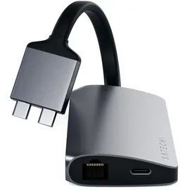 Satechi Dual Multimedia Adapter - Schwarz