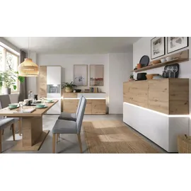 Möbel Kraft Vitrine Luci ¦ weiß ¦ Maße (cm): B: 91 H: 199 T: 40.0