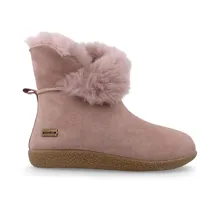 HAFLINGER Lammfell Leder Hausschuhe Lemmi Unisex Stiefel Rosa (Rosenholz), Gr 39 - 39 EU