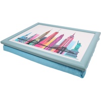 Maturi Knietablett, New York City Skyline Design, Mehrfarbig, 33 x 44 x 8 cm