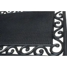 Jet-Line Relief Gummi Fussmatte Svetlana 40x60 cm schwarz