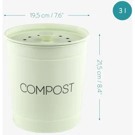 Navaris Komposteimer 3 l Mintgrün