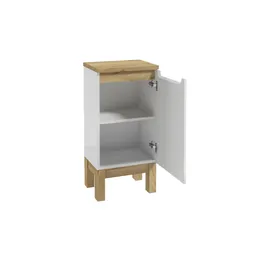 Möbel Kraft Stolpsee Unterschrank 40 x 83 x 32 cm Weiß/Eiche