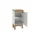 Möbel Kraft Stolpsee Unterschrank 40 x 83 x 32 cm Weiß/Eiche