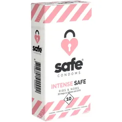 «Intense Safe» anregende Kondome für intensive Sicherheit (10 Kondome) 10 St