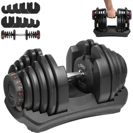 REBEL Verstellbare Hantel 40 kg schwarz