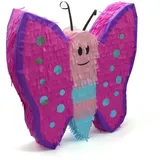 Nislai® Schmetterling Pinata | Ideal für die Mädchen Geburtstag Party | Pinata Geburtstag | Perfekt als Pinata Geschenk | Für Geburtstag oder als Deko Party | mini - u. 30x26x10 cm