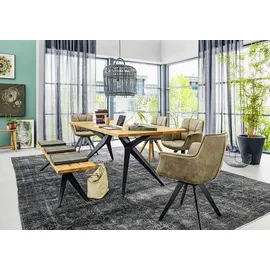Musterring Esstisch 100 x 76 x 220 cm schwarz