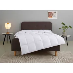 Daunenbettdecke HOME AFFAIRE "Litrone, Bettdecke 135x200 cm, 155x220 cm, 200x200 cm, 240x220 cm", weiß, B:135cm L:200cm, Bezug: 100% Baumwolle. Füllung: 100% Gänsedaunen, Bettdecken, Bettdecken, Sommer, Winter, Ganzjahresdecke, Decke, Made in Germany