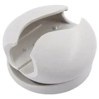 TRU Components Kabelhalter selbstklebend 93013c1207 Bündel-Ø-Bereich 8 mm (max)